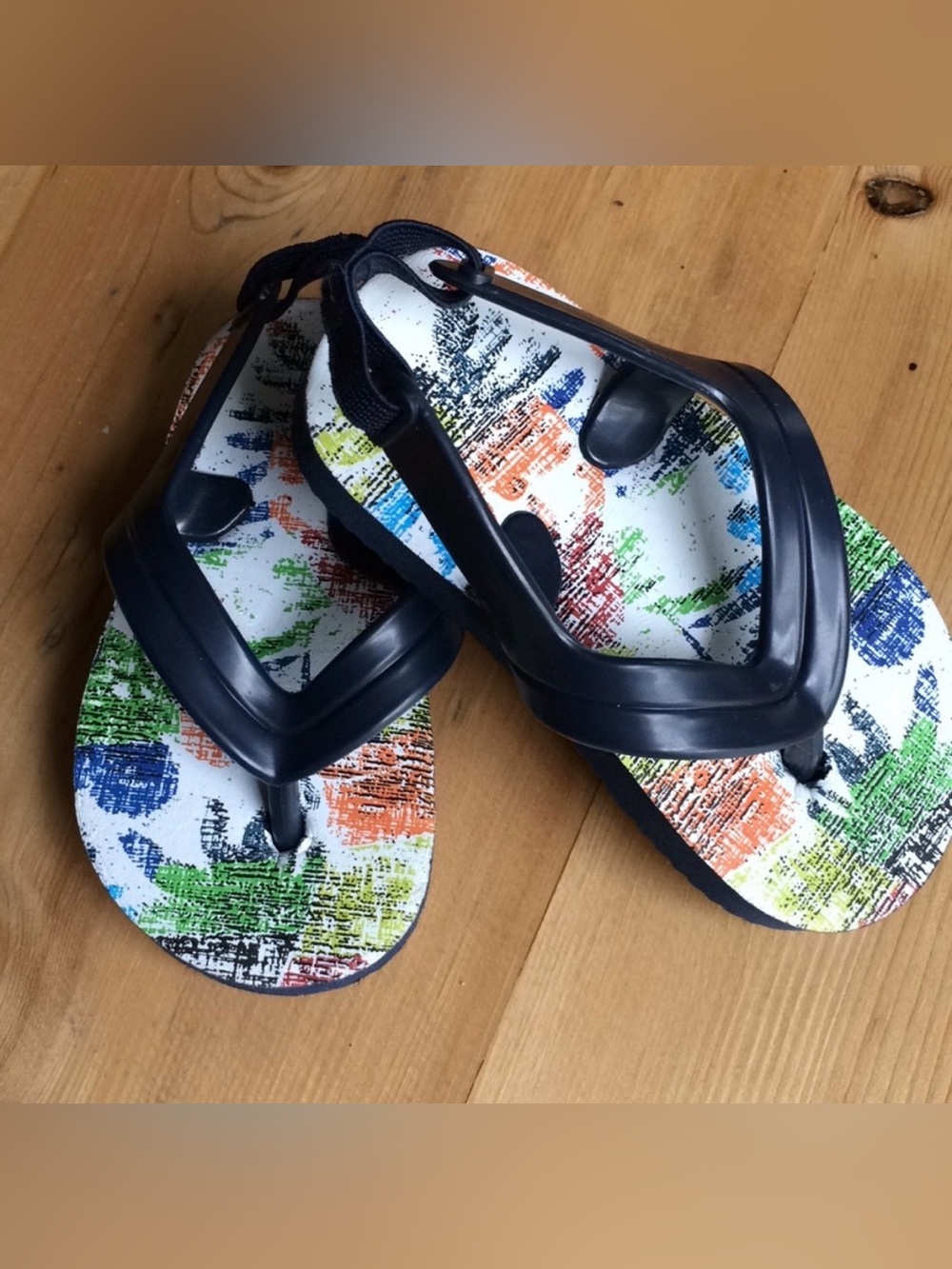 Cutest little toddler palm tree flip flops ever
